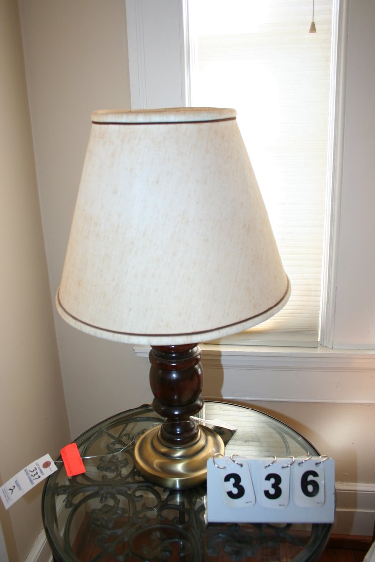 Image for Wood and Metal 1960's Lamp  22