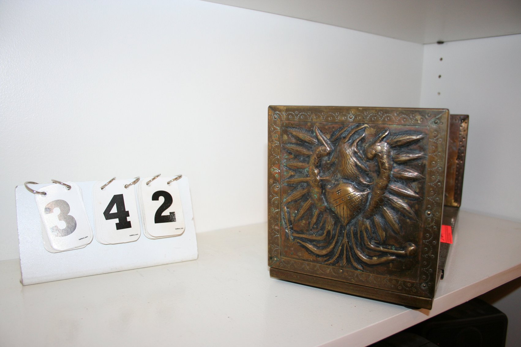 Image for Antique German Repousse Brass Bookends