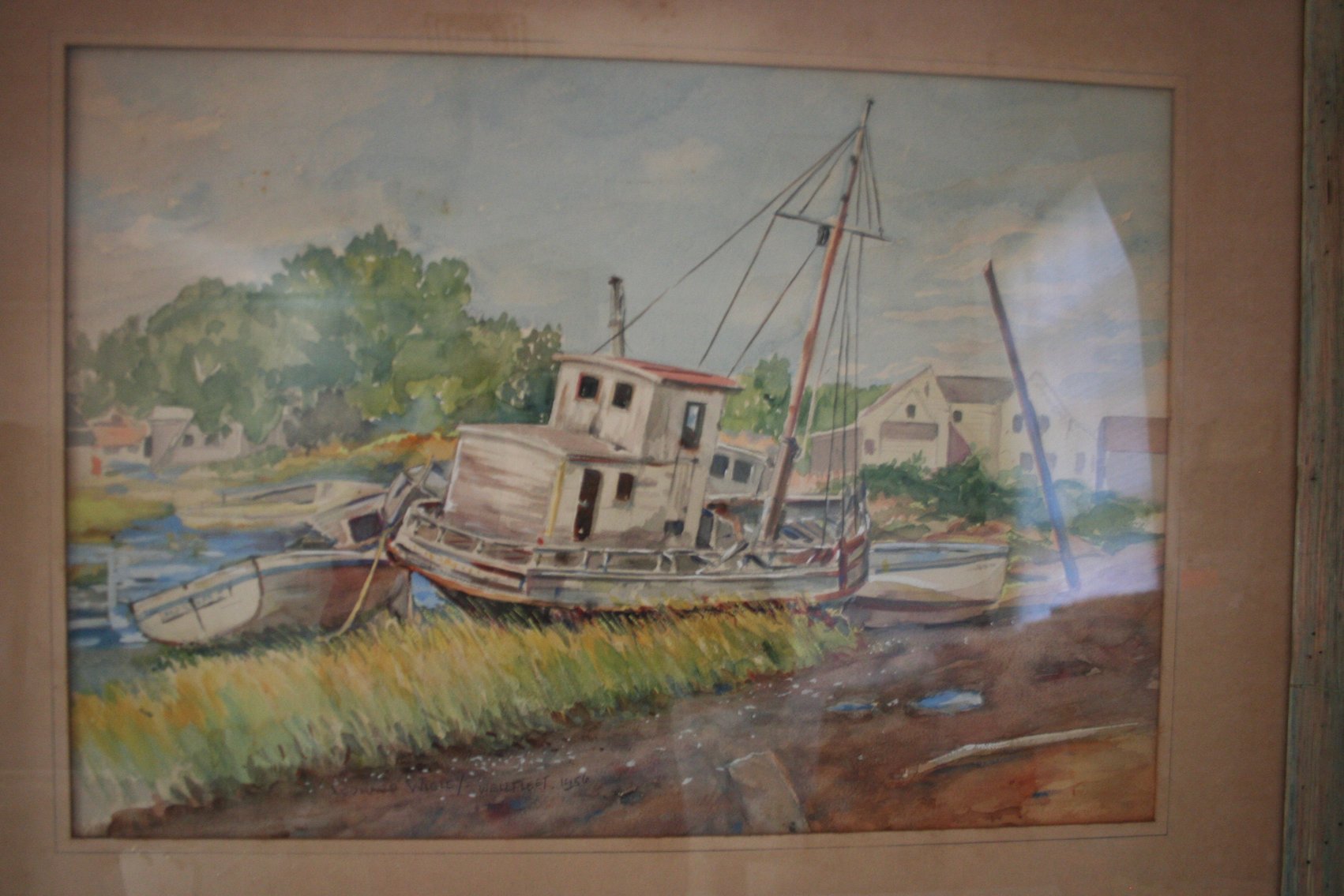 Image for Artist - Leonard Wigley, Well Fleet Mass 1956 Water Color