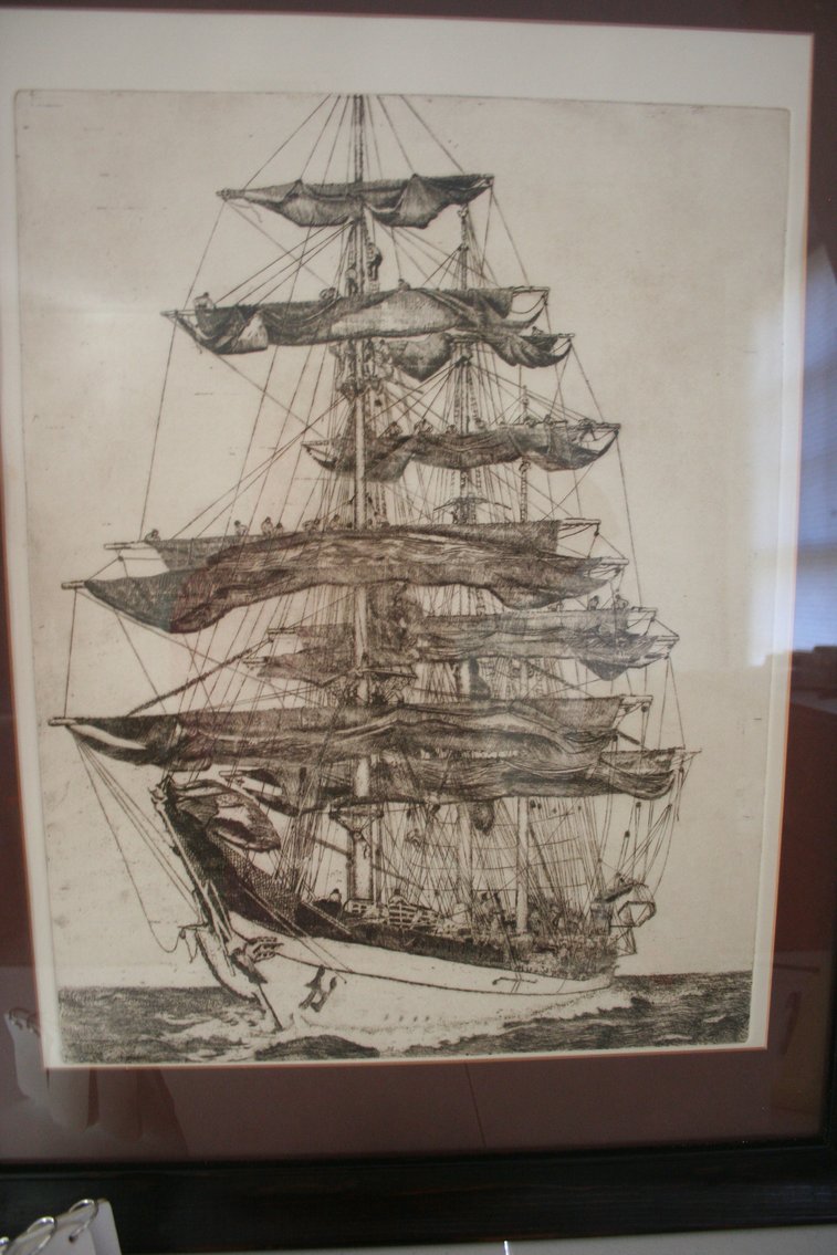 Image for Framed Clipper Ship Etching