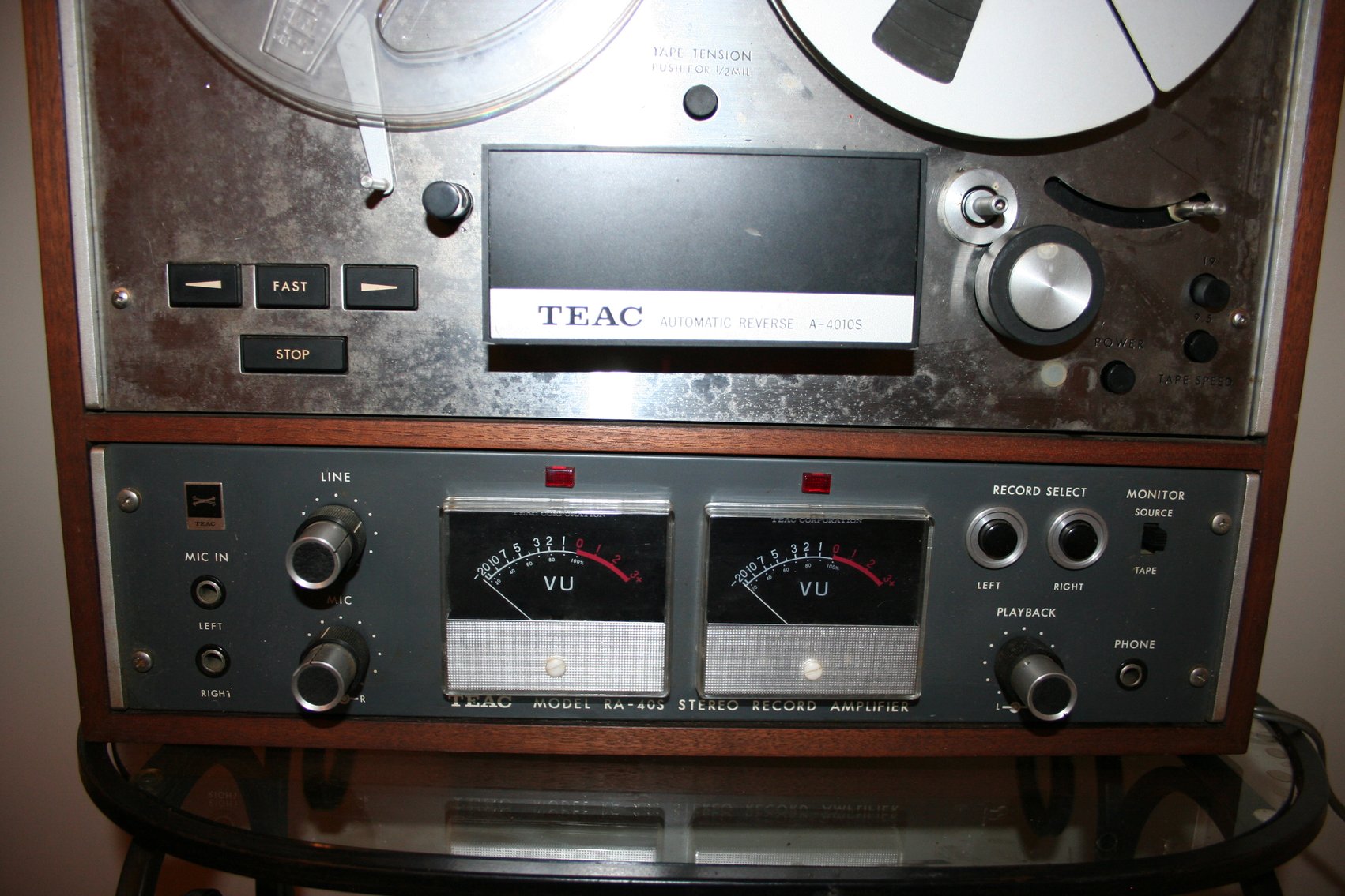 Image for Vintage Working TEAC A-4010-S Model RA-40S Sterio Record Amplifier