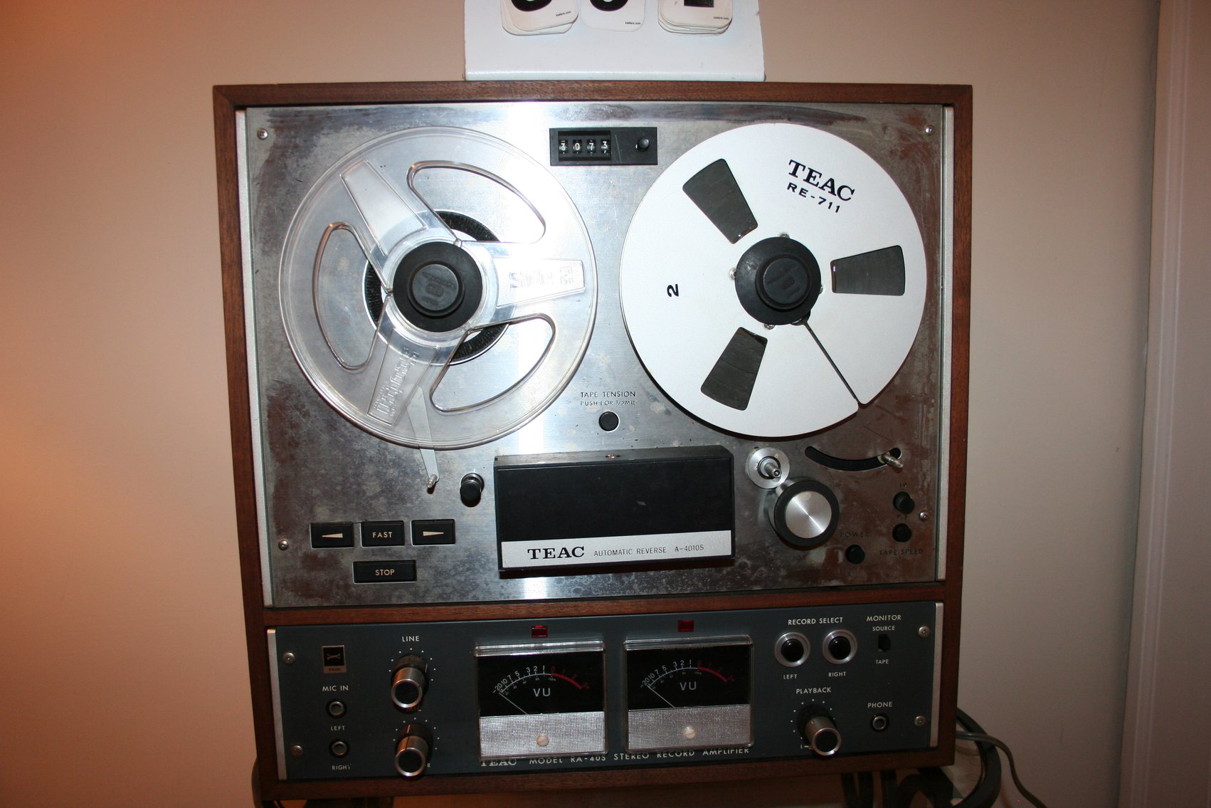 Image for Vintage Working TEAC A-4010-S Model RA-40S Sterio Record Amplifier