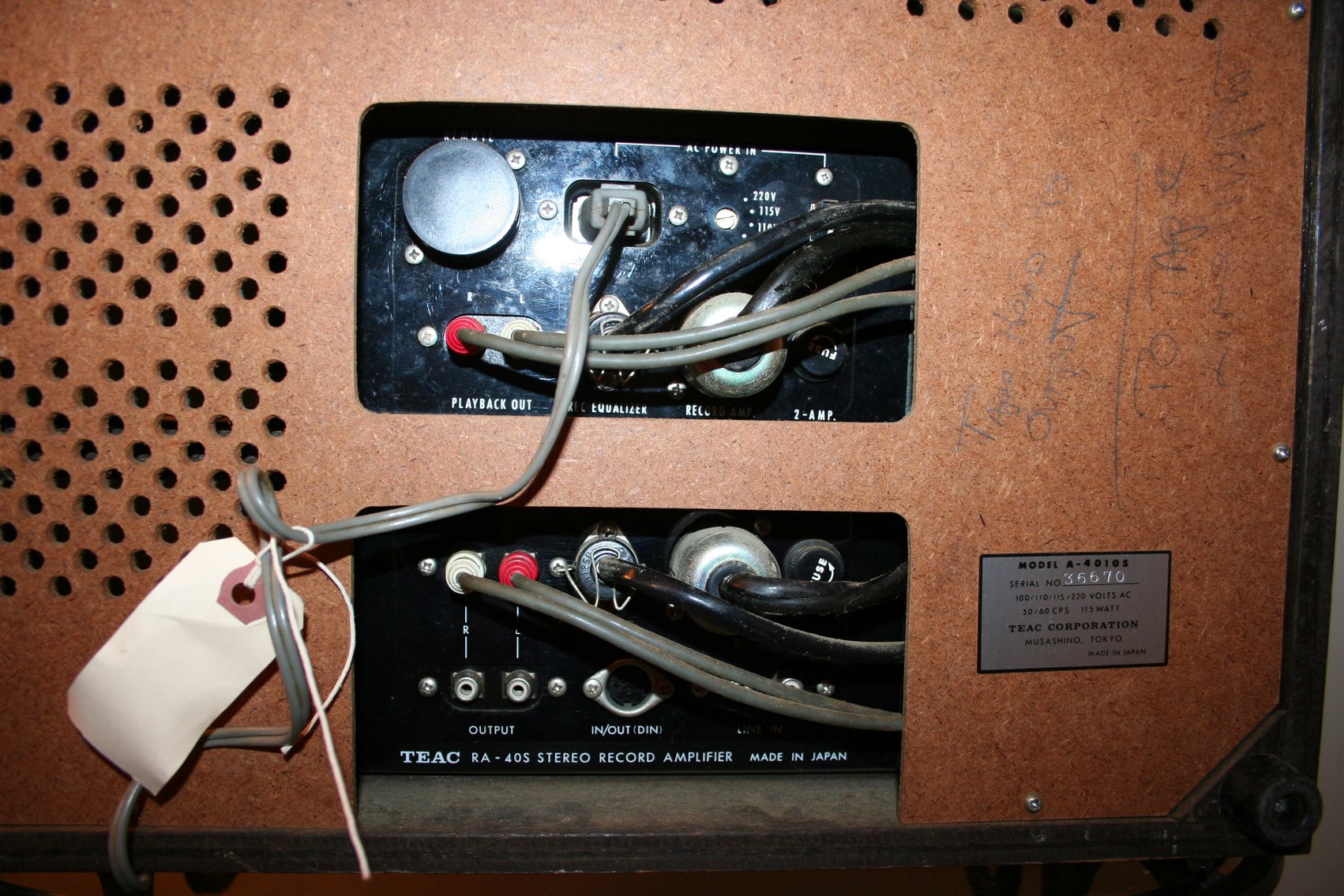 Image for Vintage Working TEAC A-4010-S Model RA-40S Sterio Record Amplifier