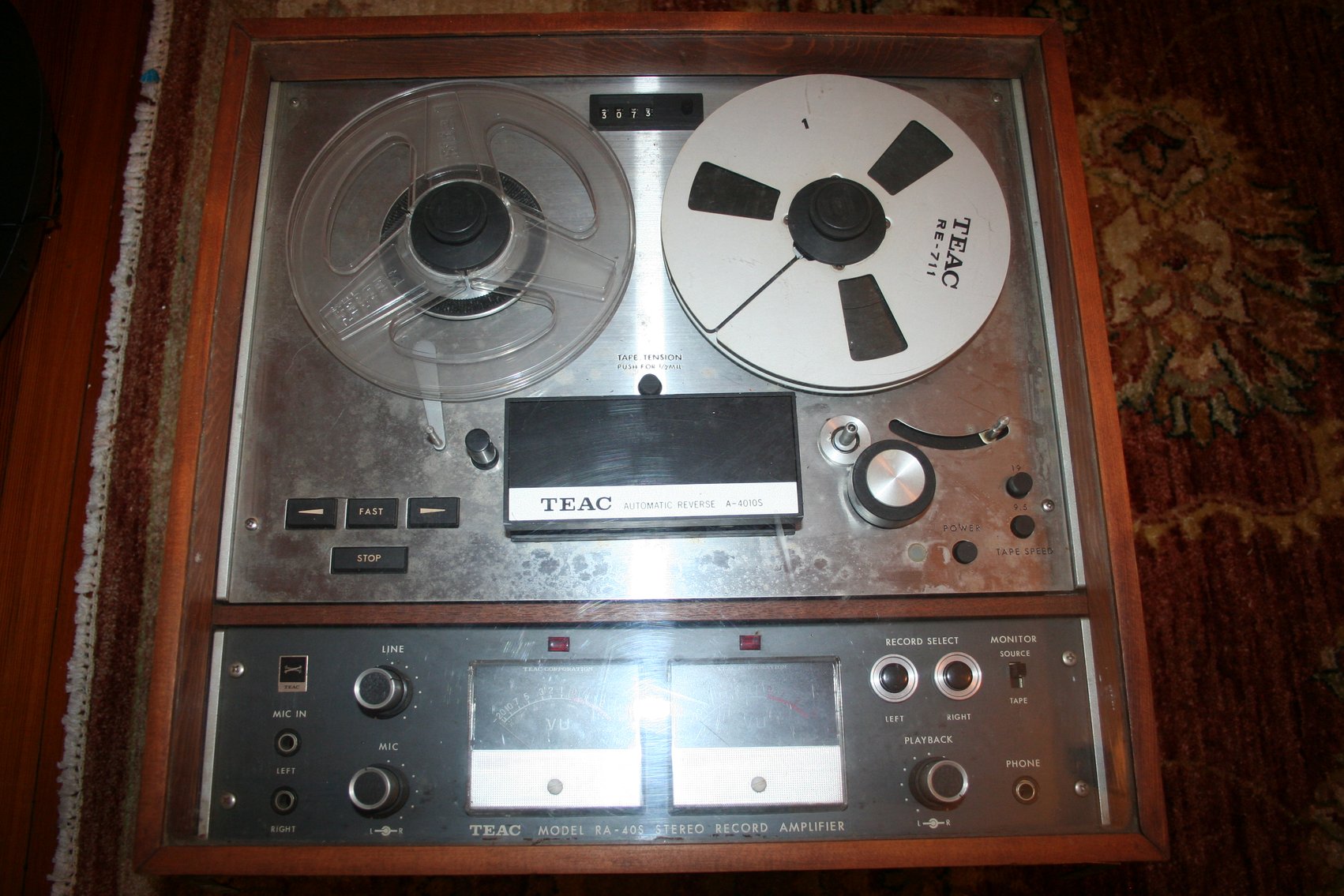 Image for Vintage Working TEAC A-4010-S Model RA-40S Sterio Record Amplifier