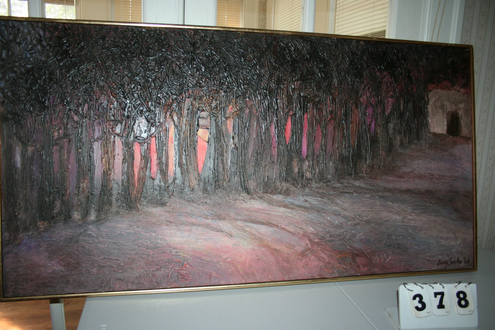 Image for Abstract Oil Painting Artist Signed