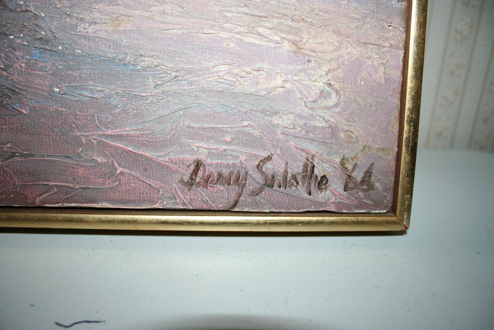 Image for Abstract Oil Painting Artist Signed