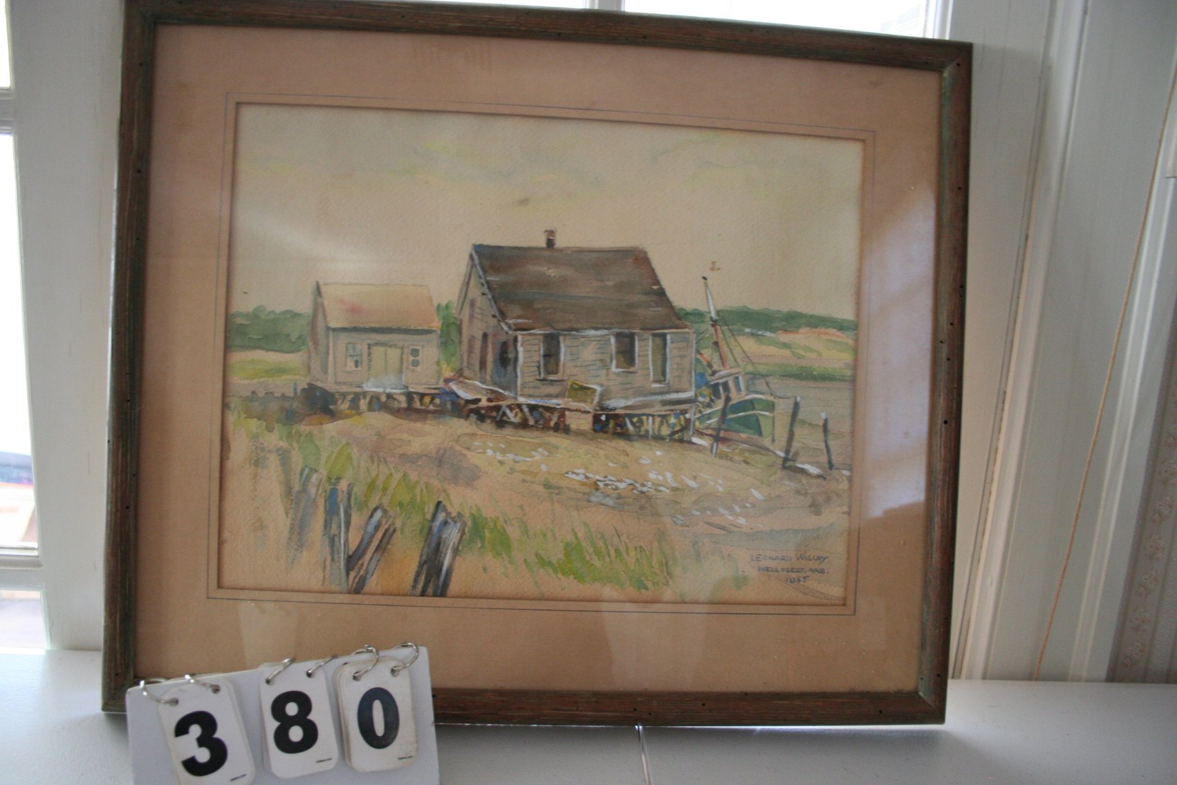 Image for Artist - Leonard Wigley, Well Fleet Mass 1955 Water Color