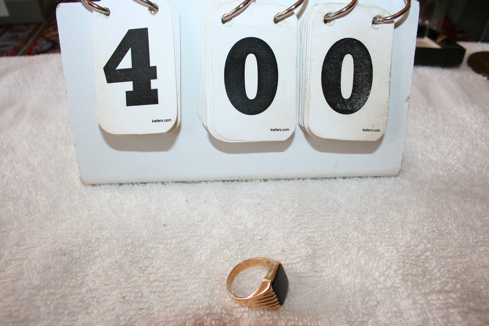 Image for 10K Gold Mens Ring, Onyx Stone