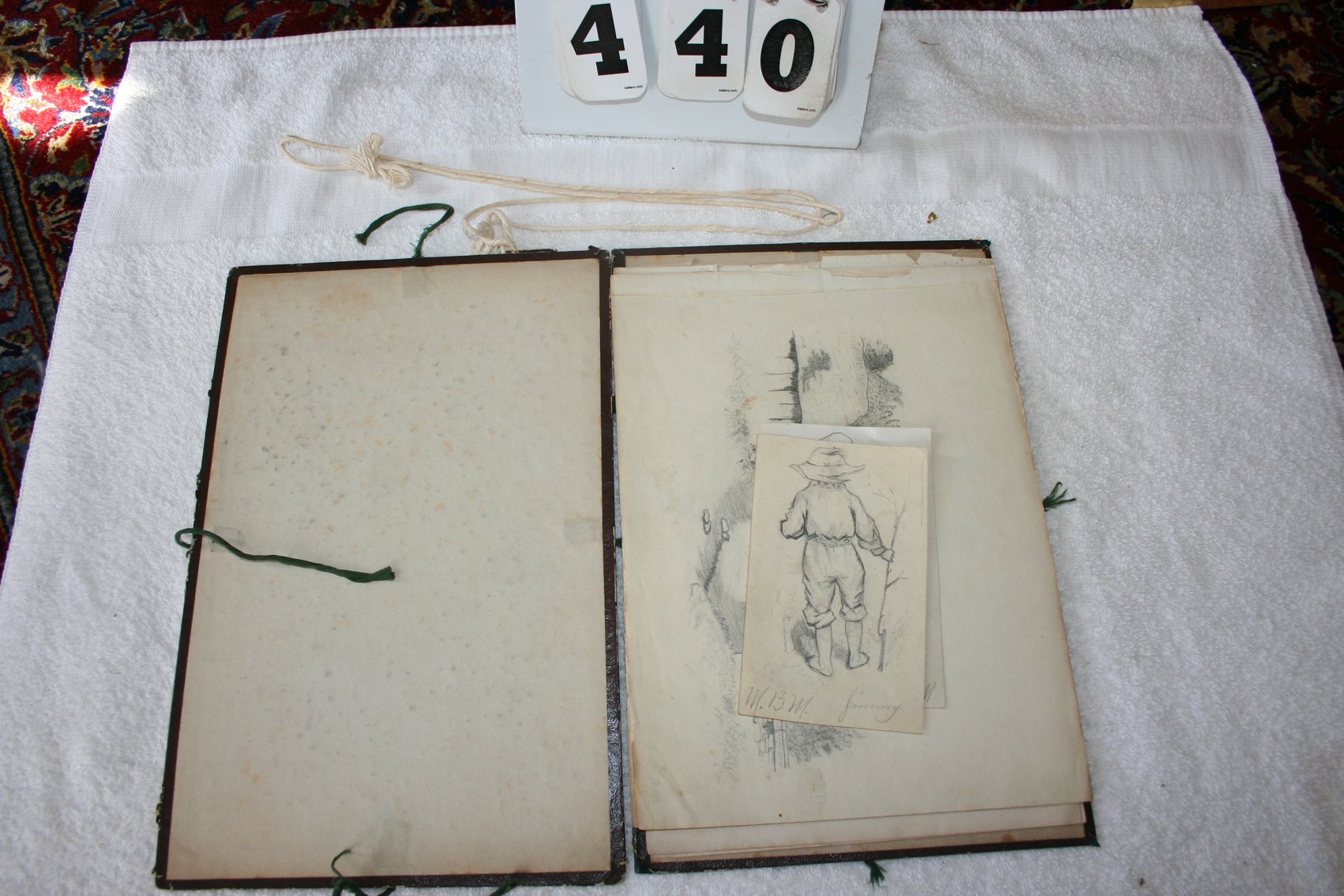 Image for Antique Pencil Drawings Dated January 1, 1878