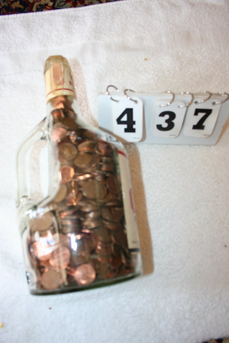 Image for Jug of Coins, Wheat Pennies, Various Dates
