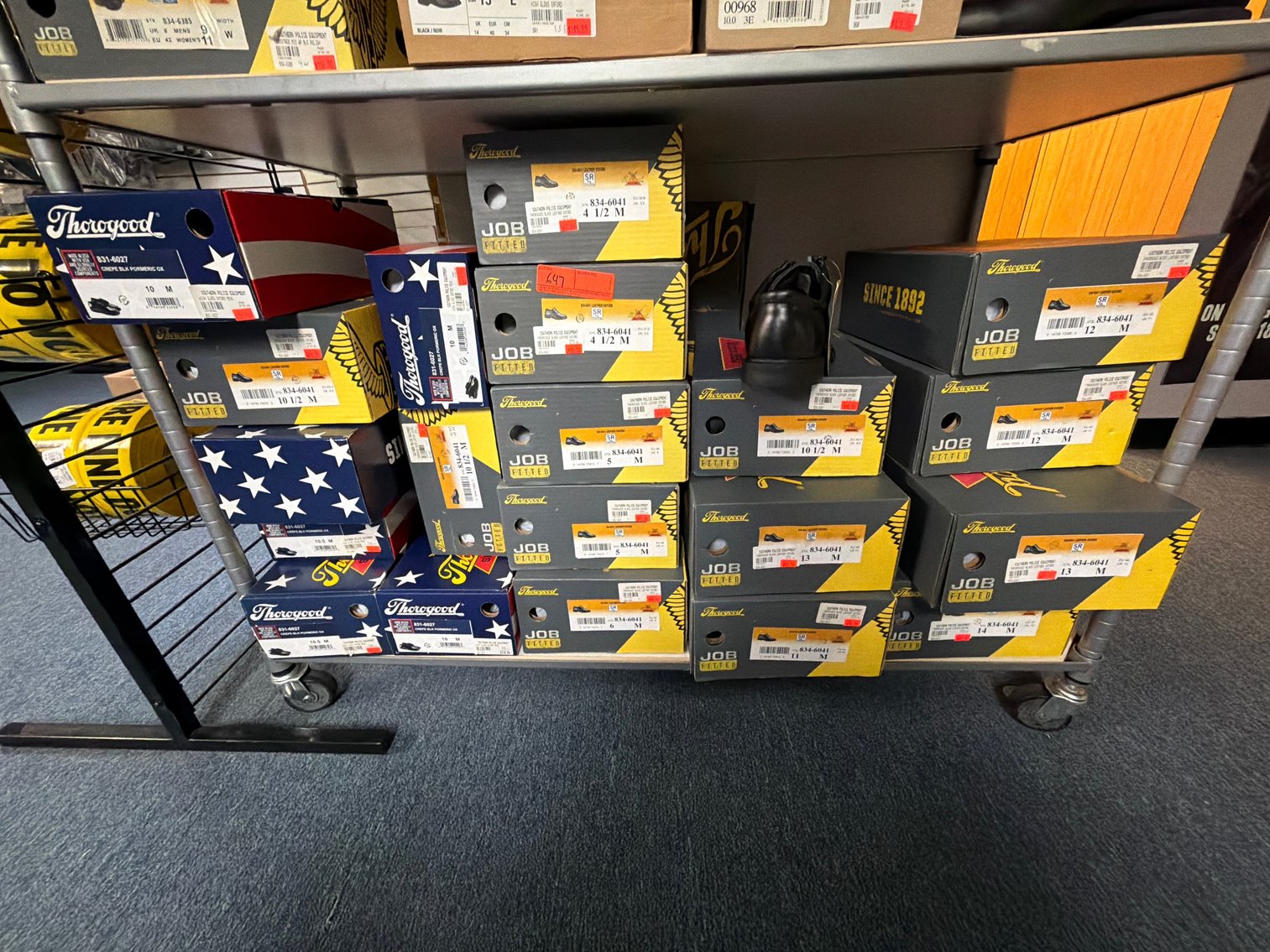 Image for Thorogood Black Leather Oxfords