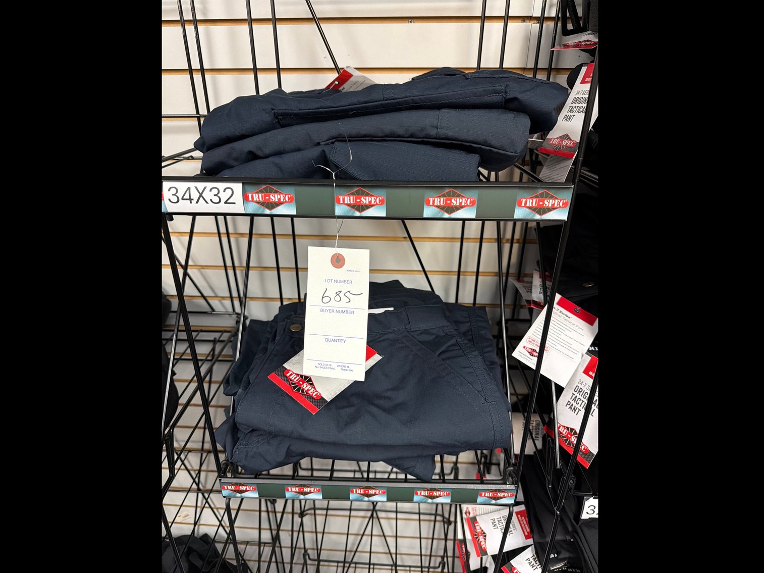 Image for Tru-Spec tactical pants and Rack