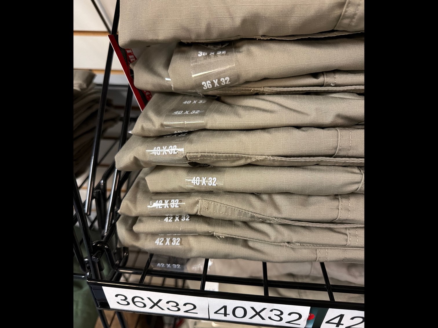 Image for Tru-Spec Tactical pants and Rack