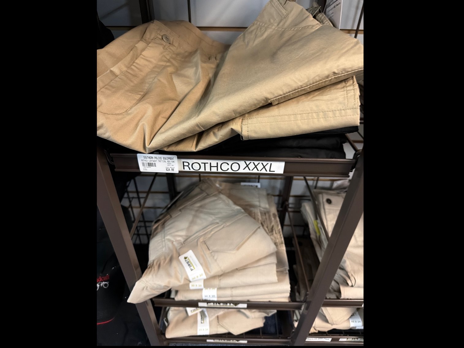 Image for Tactical Pants various manufactures and rack