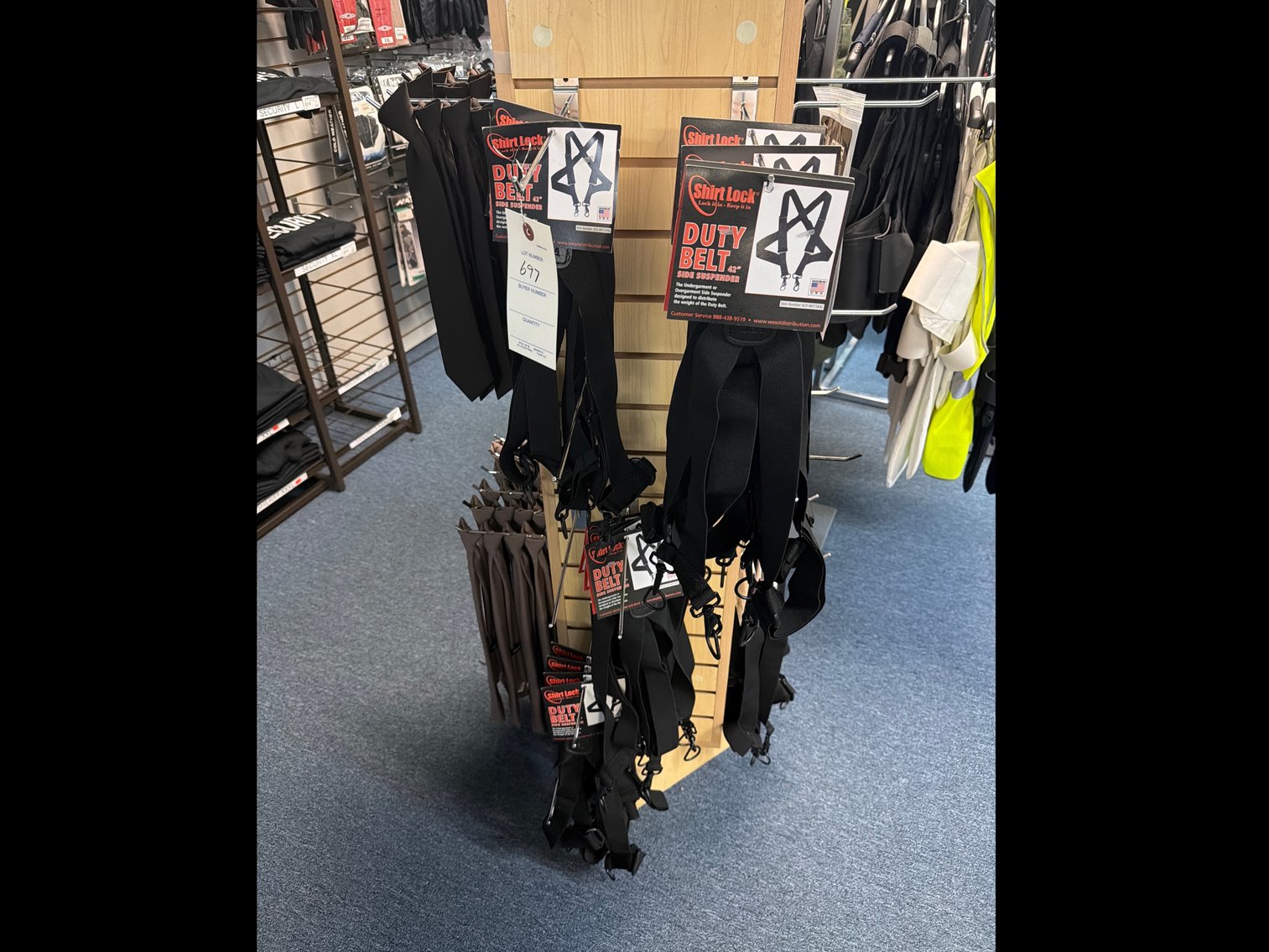 Image for Rack with miscellaneous items, ties, and belt suspenders