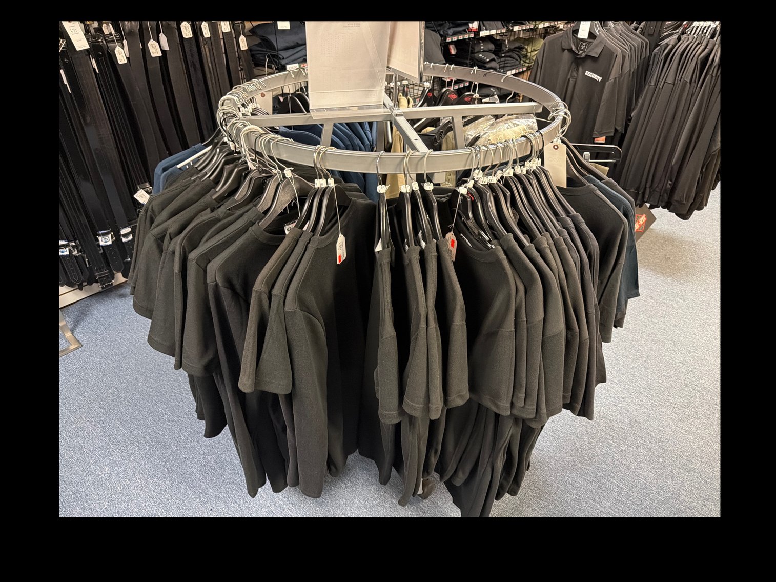 Image for Display rack and shirts and pants