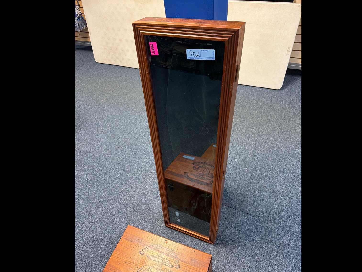 Image for Three wood display boxes