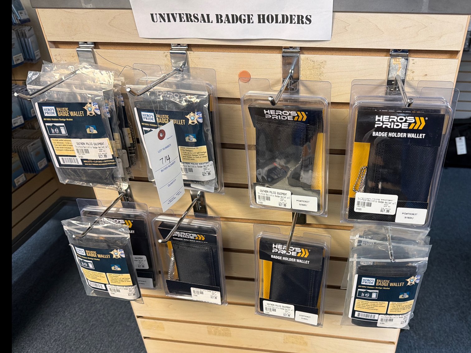 Image for Various items badge wallets