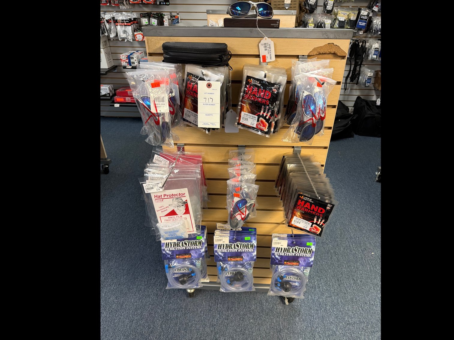 Image for Sun glasses, hand warmers and hydration tubes