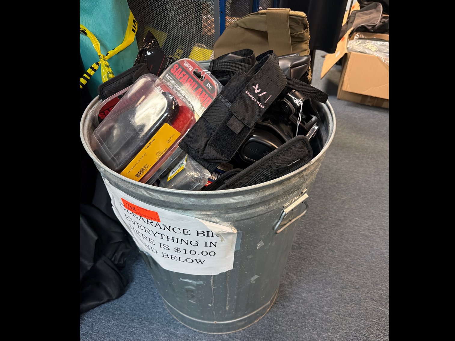 Image for Various items in Barrel