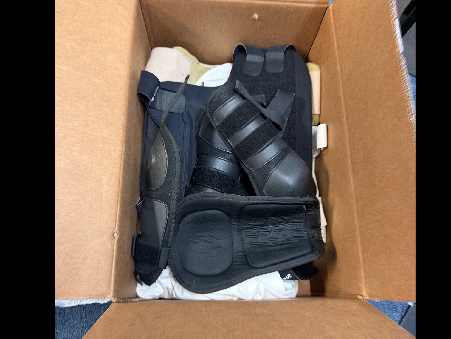 Image for Box with various stab vest and protective items