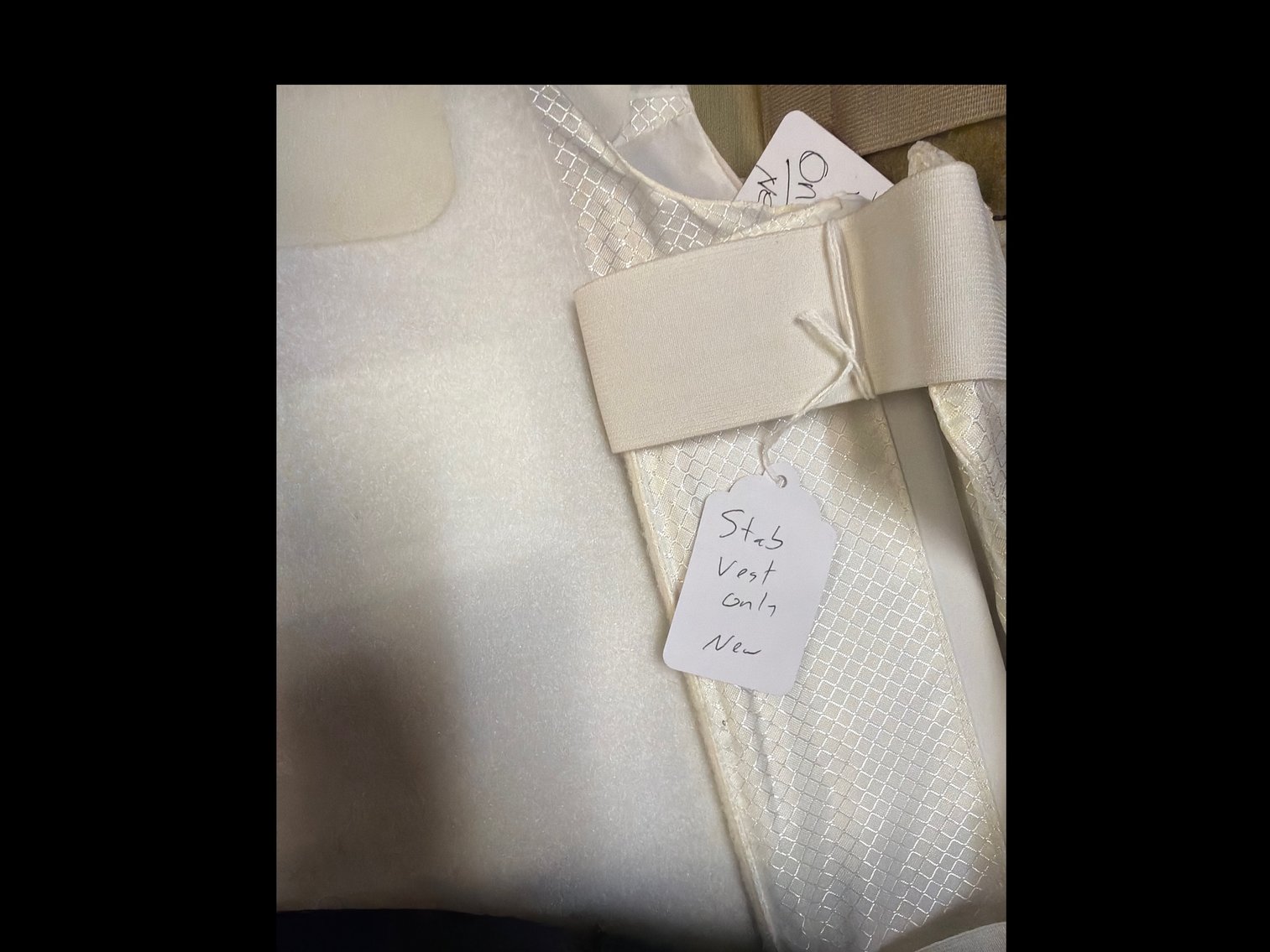 Image for Box with various stab vest and protective items