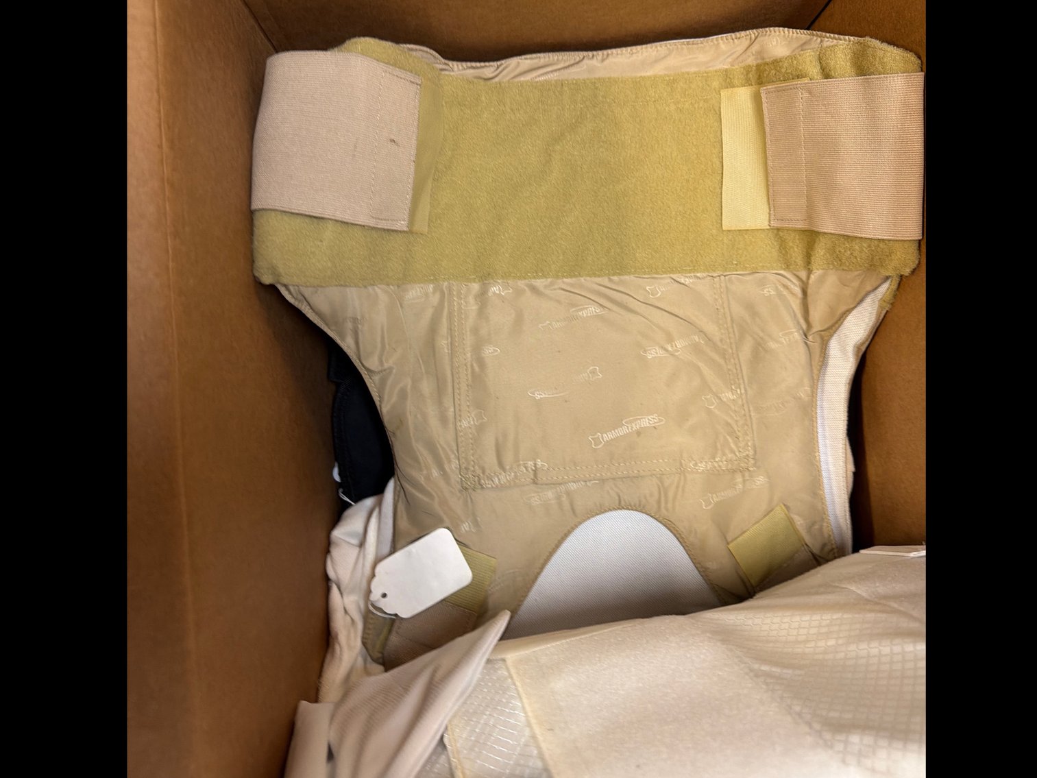 Image for Box with various stab vest and protective items