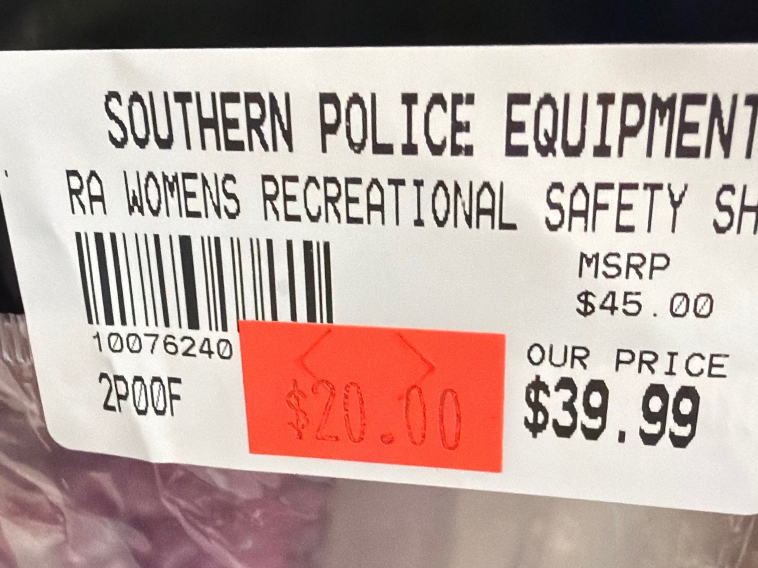 Image for Women’s recreational safety shirt