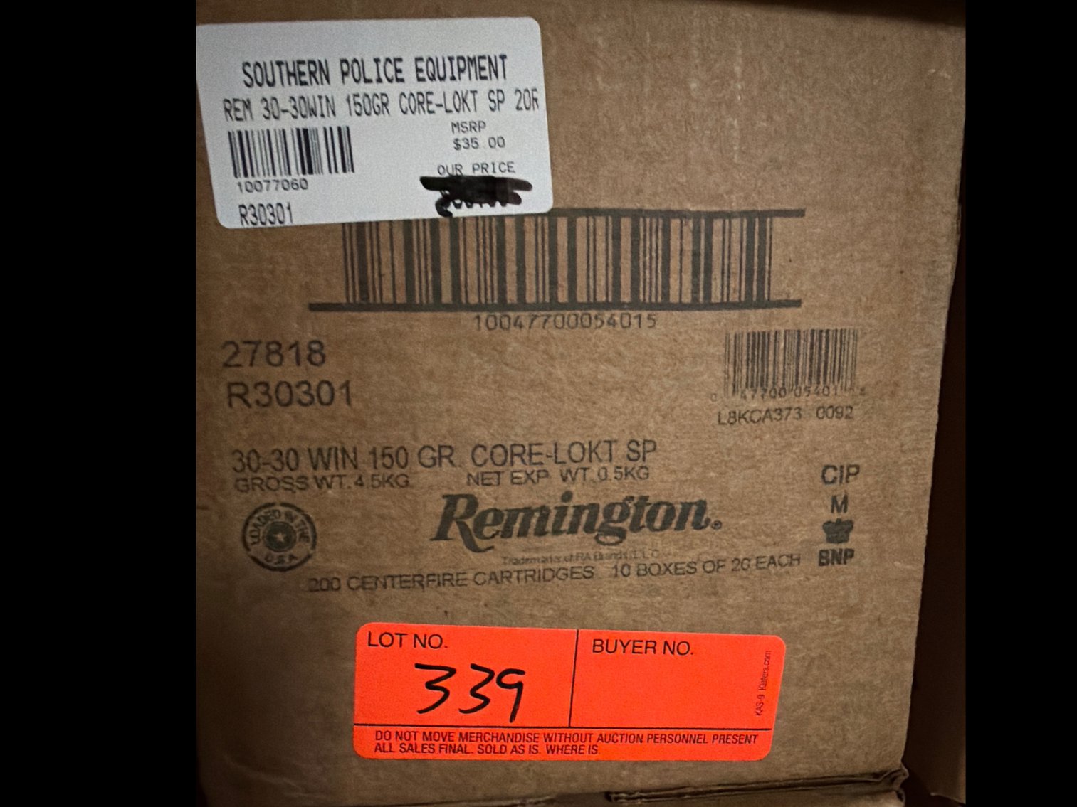 Image for 30-30 Win 150 Gr SP