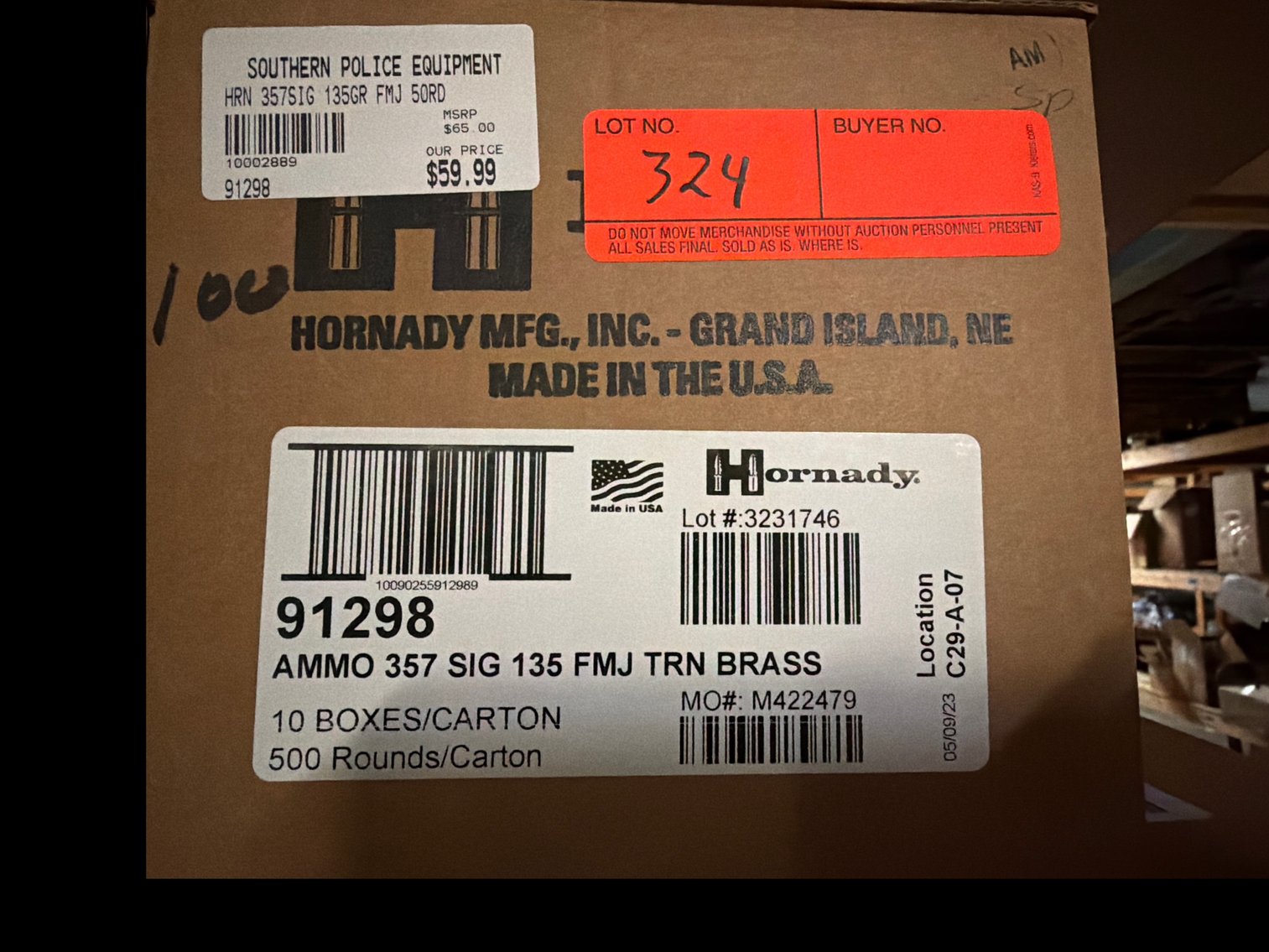 Image for 357 Sig  135 Gr FMJ