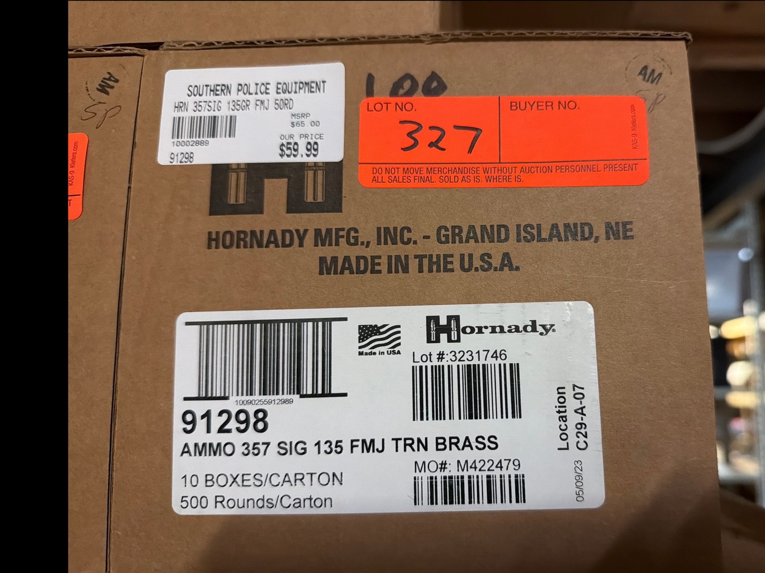 Image for 357 Sig  135 Gr FMJ