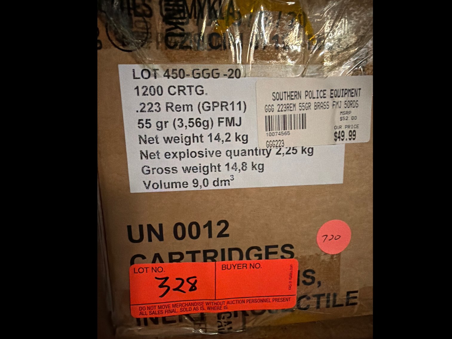 Image for 223 Rem 55Gr FMJ