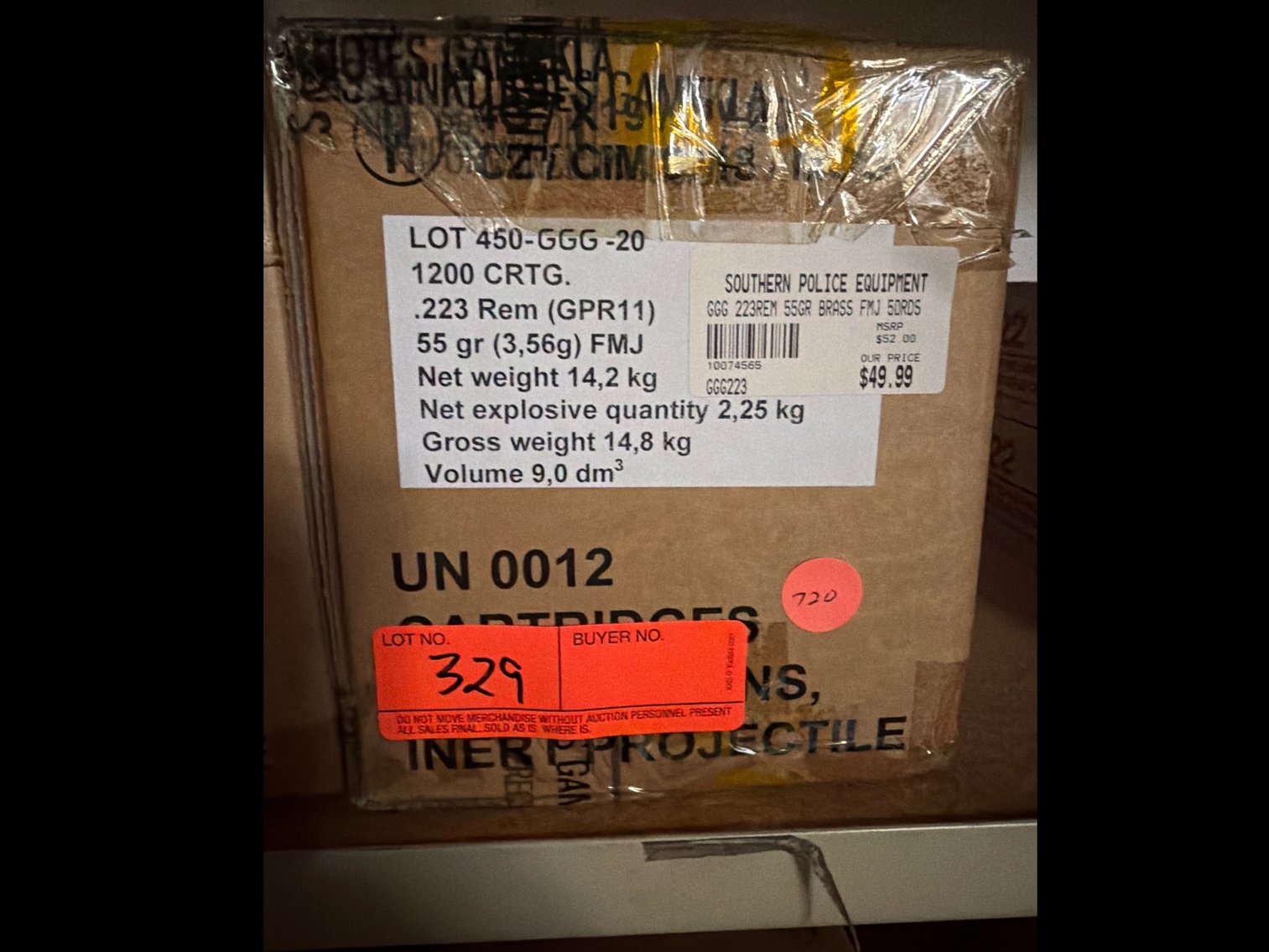 Image for 223 Rem 55Gr FMJ