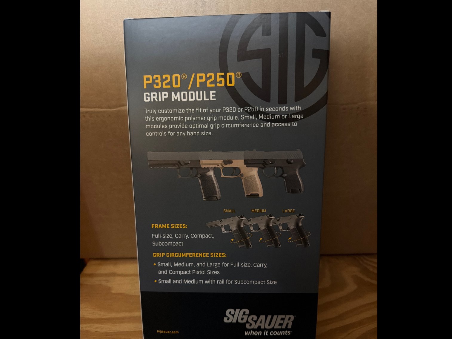 Image for Perfect Fit Sig P320 / P250 Grip Module