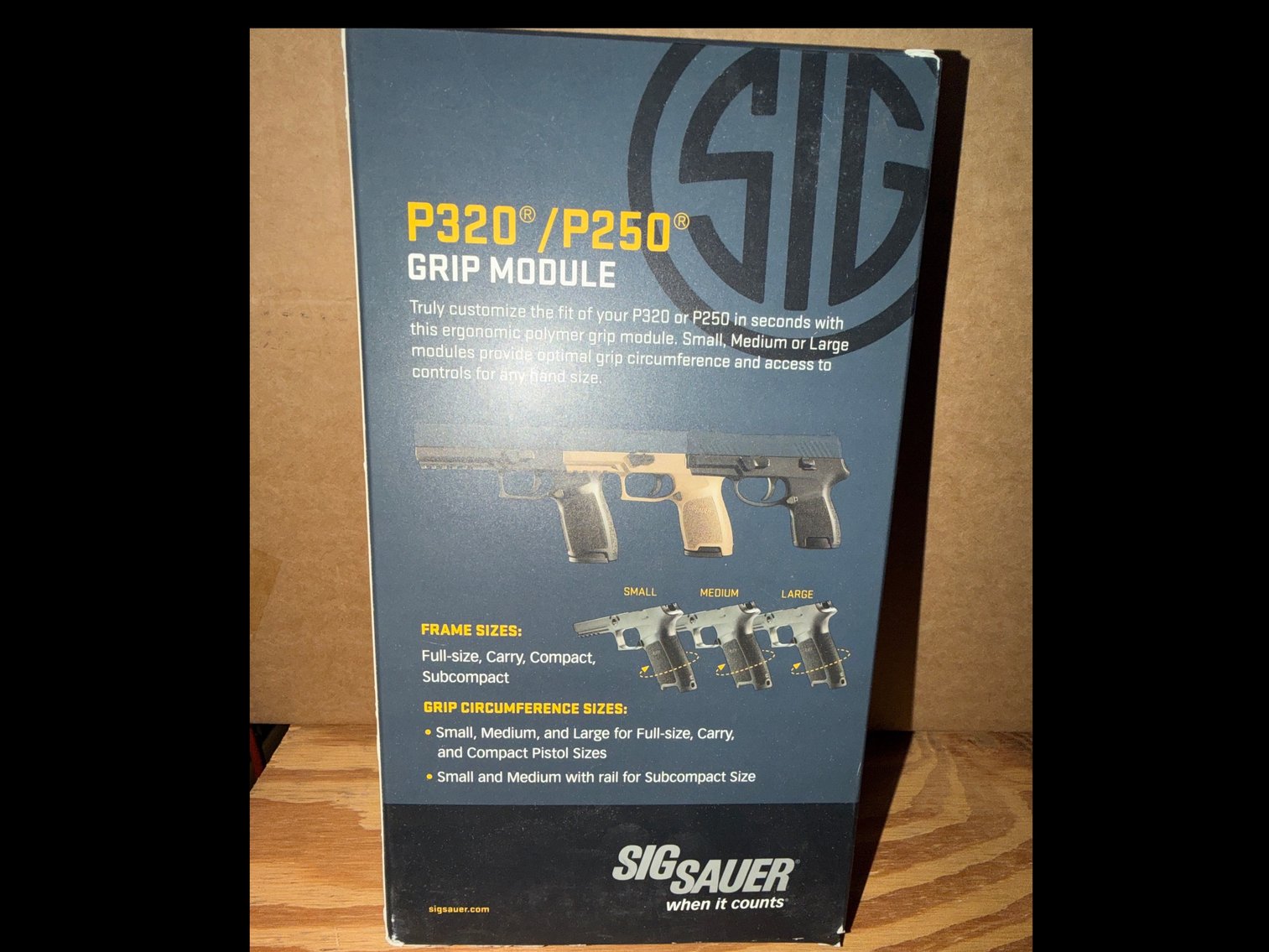 Image for Perfect Fit Sig P320/ P250 Grip Module