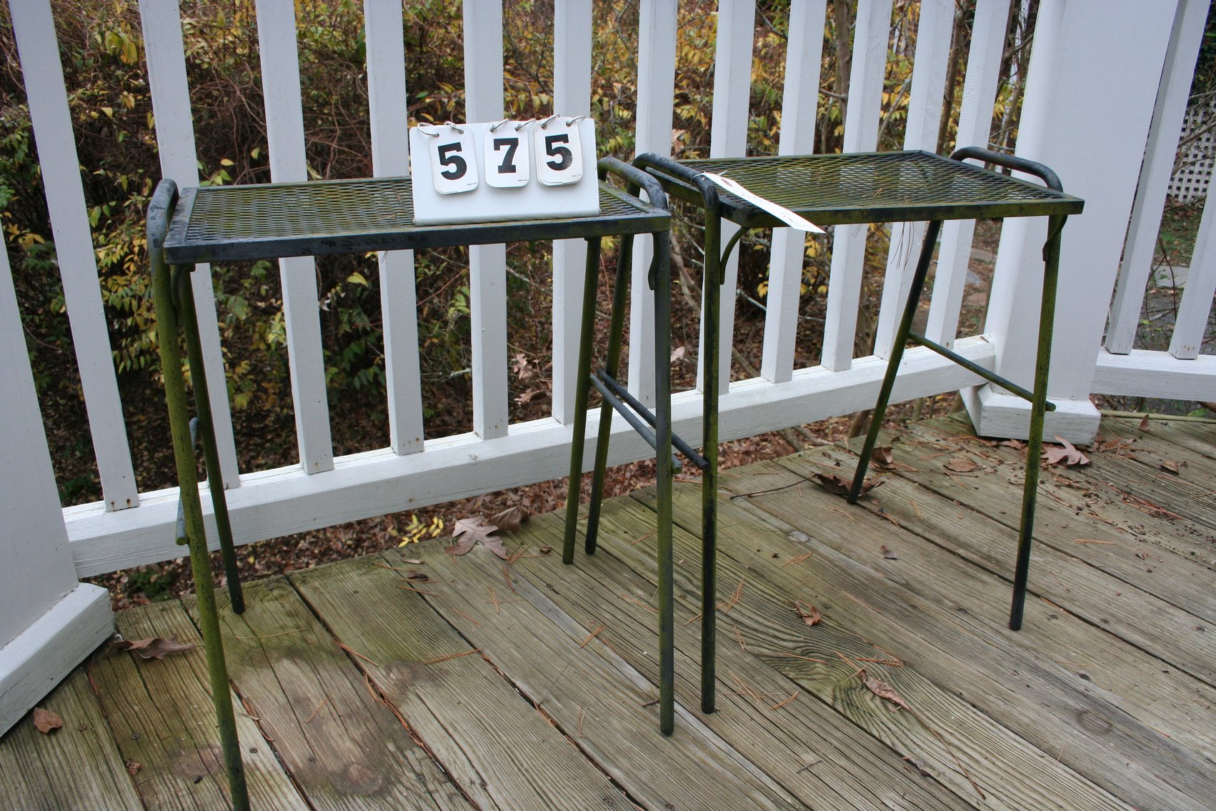 Image for Vintage Wrought Iron Tables  (2 Pieces)