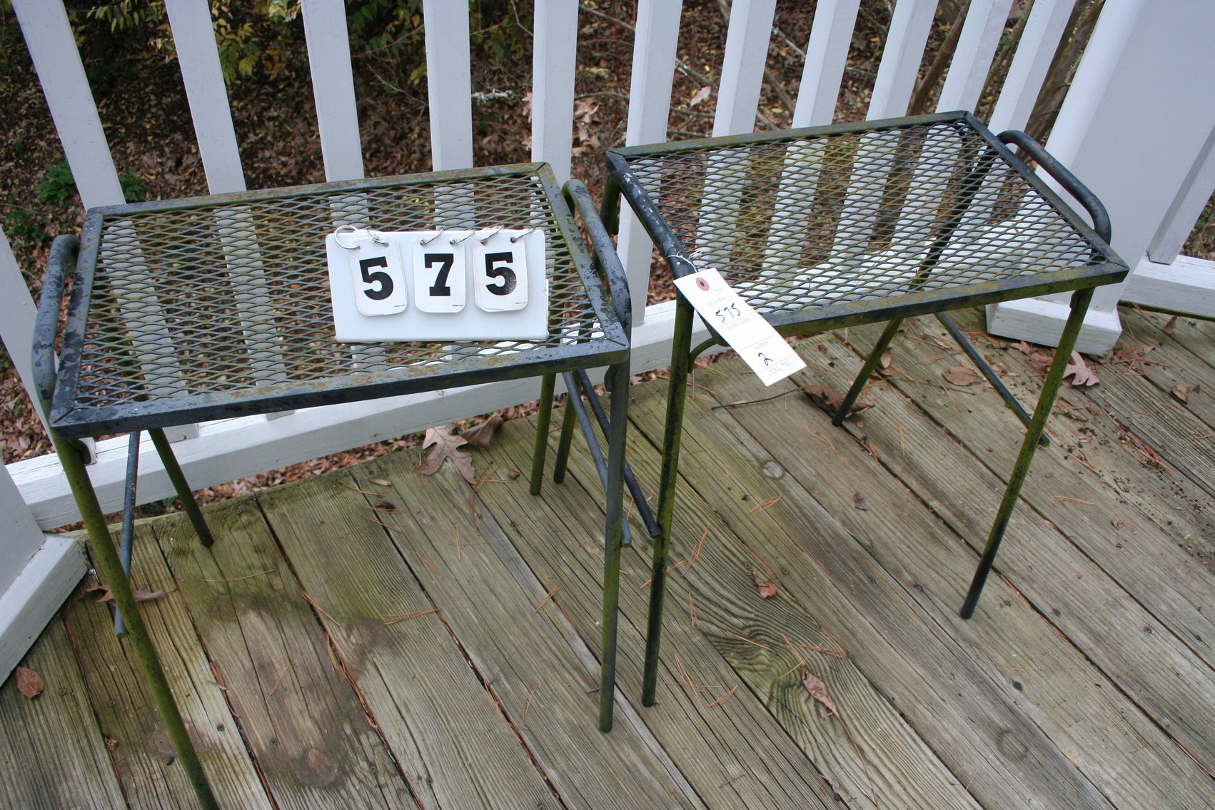 Image for Vintage Wrought Iron Tables  (2 Pieces)