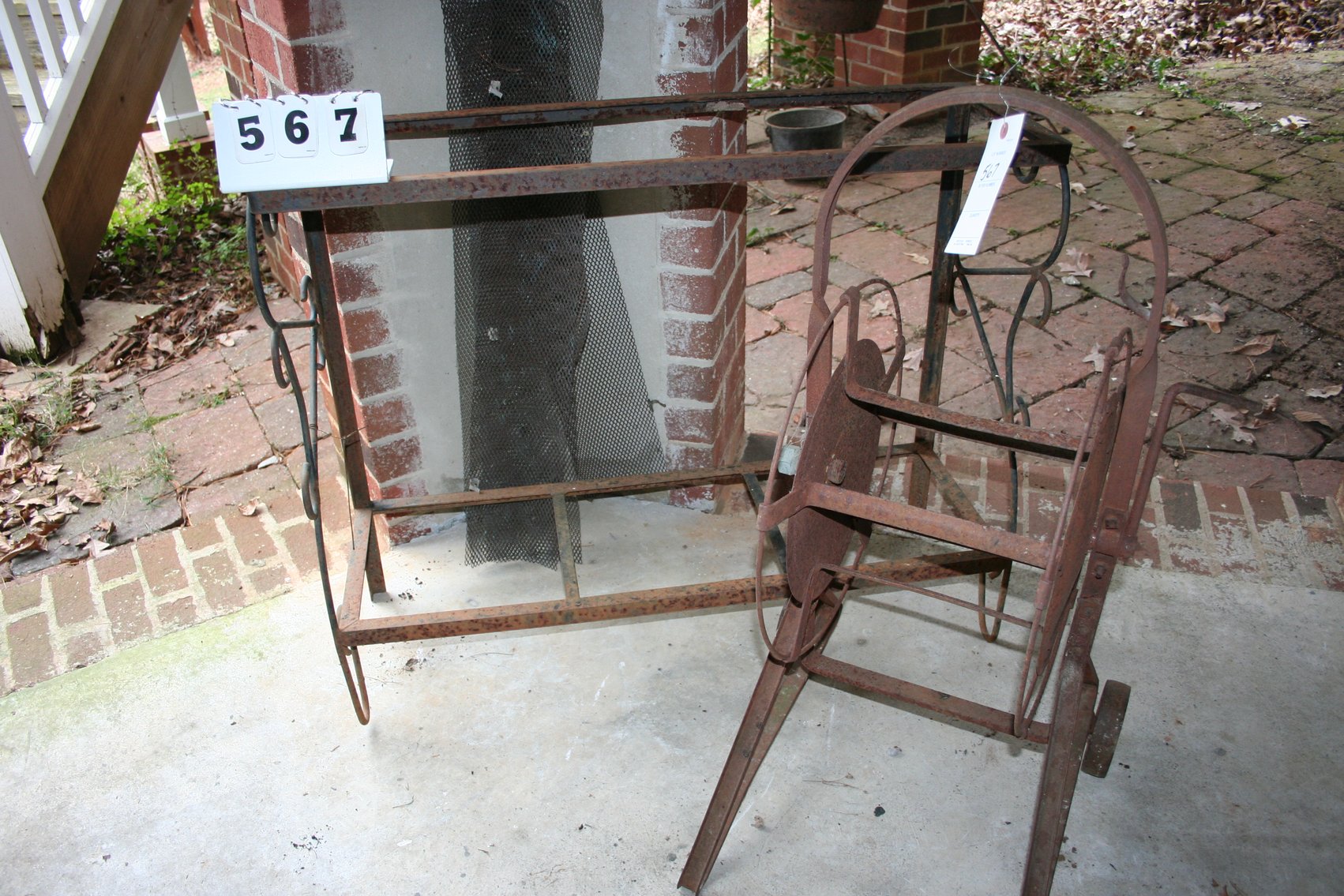 Image for Vintage Wrought Iron, Hose Reel