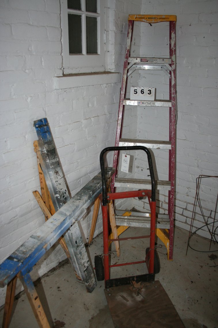 Image for Ladder 6', Saw Horses, Cart