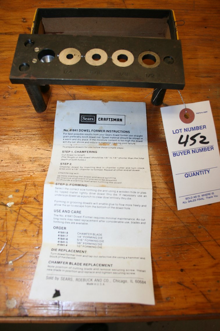 Image for Craftsman Dowel Former