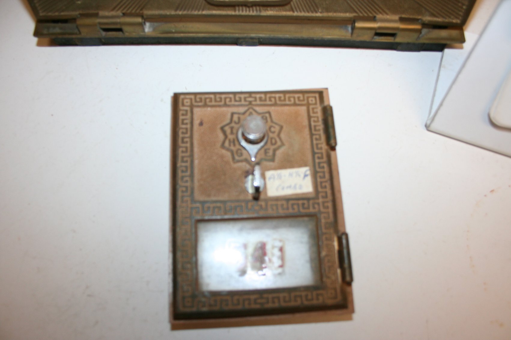 Image for Antique Brass US Post Office Box Door  (2)