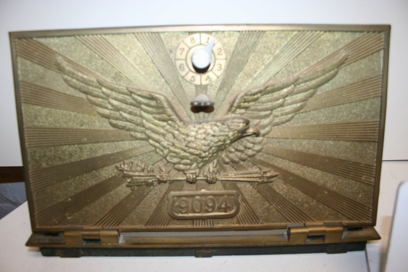 Image for Antique Brass US Post Office Box Door  (2)