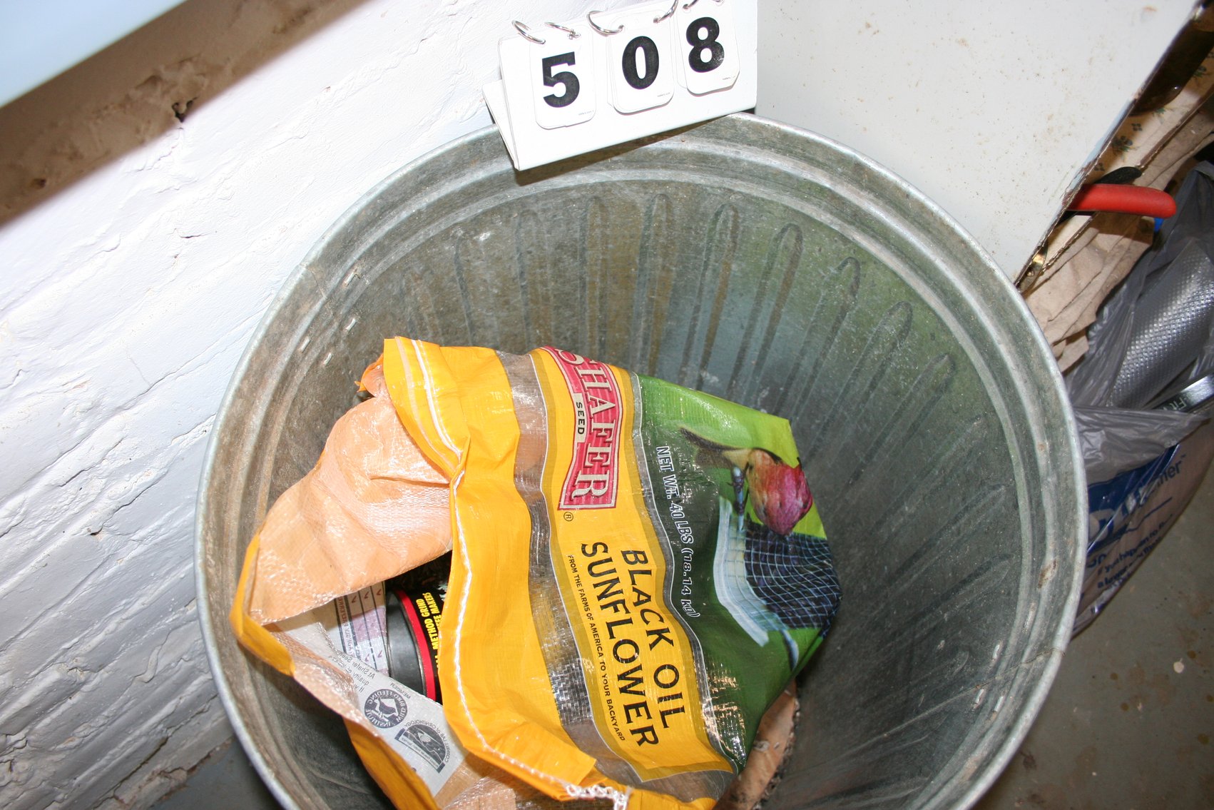 Image for Black Oil Sunflower Seeds and Container
