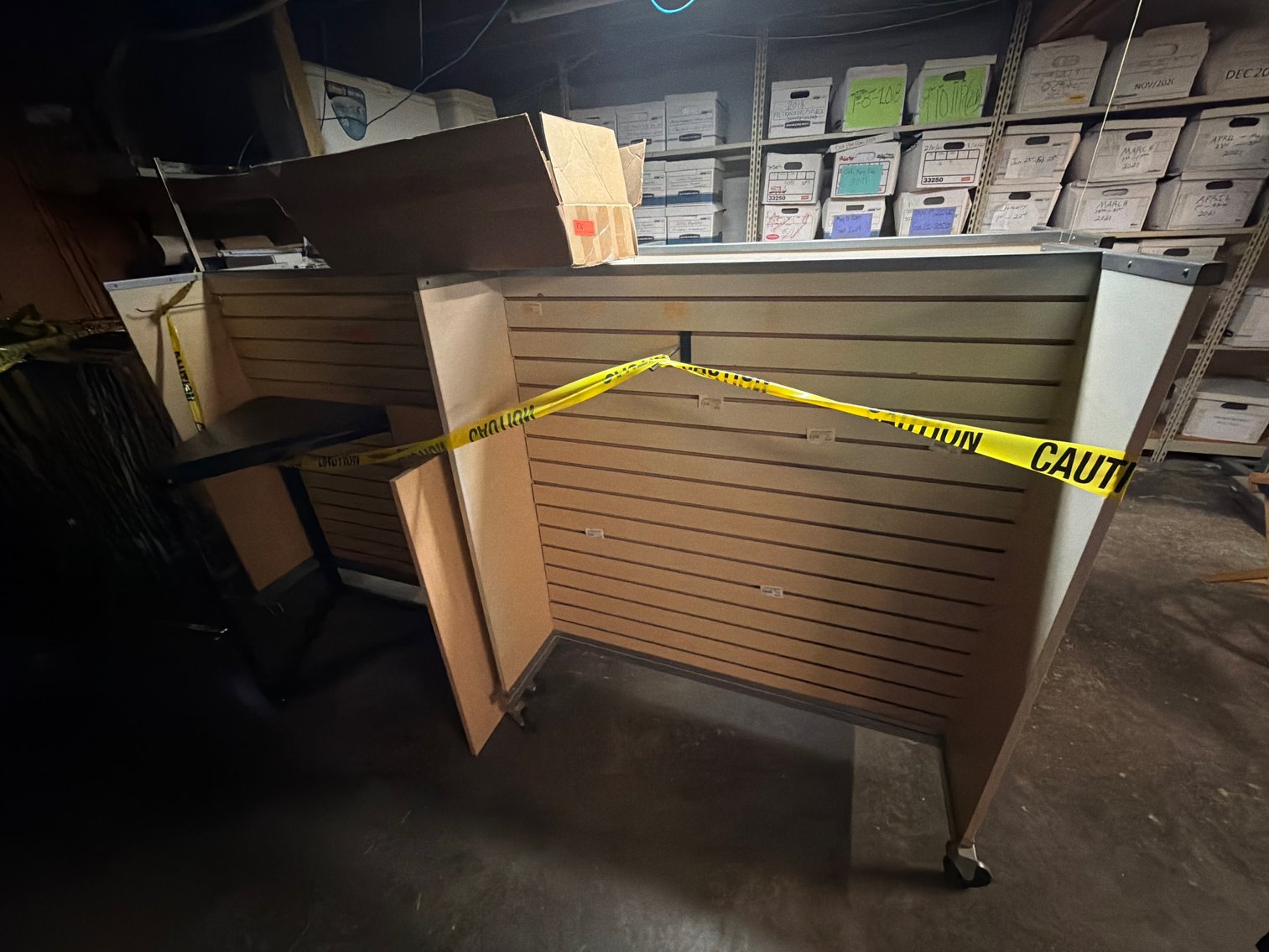 Image for Three wood display racks