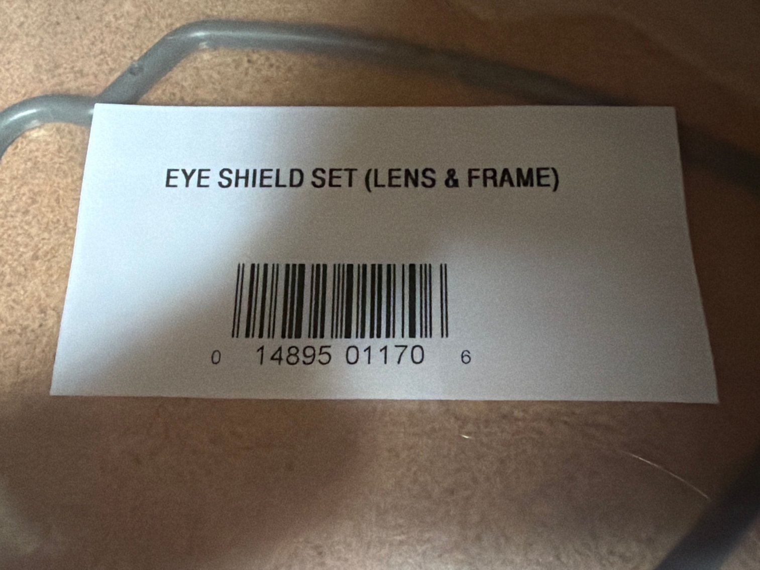 Image for Eye shield, set lens and frame
