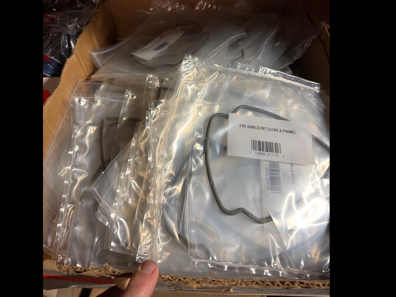 Image for Eye shield, set lens and frame