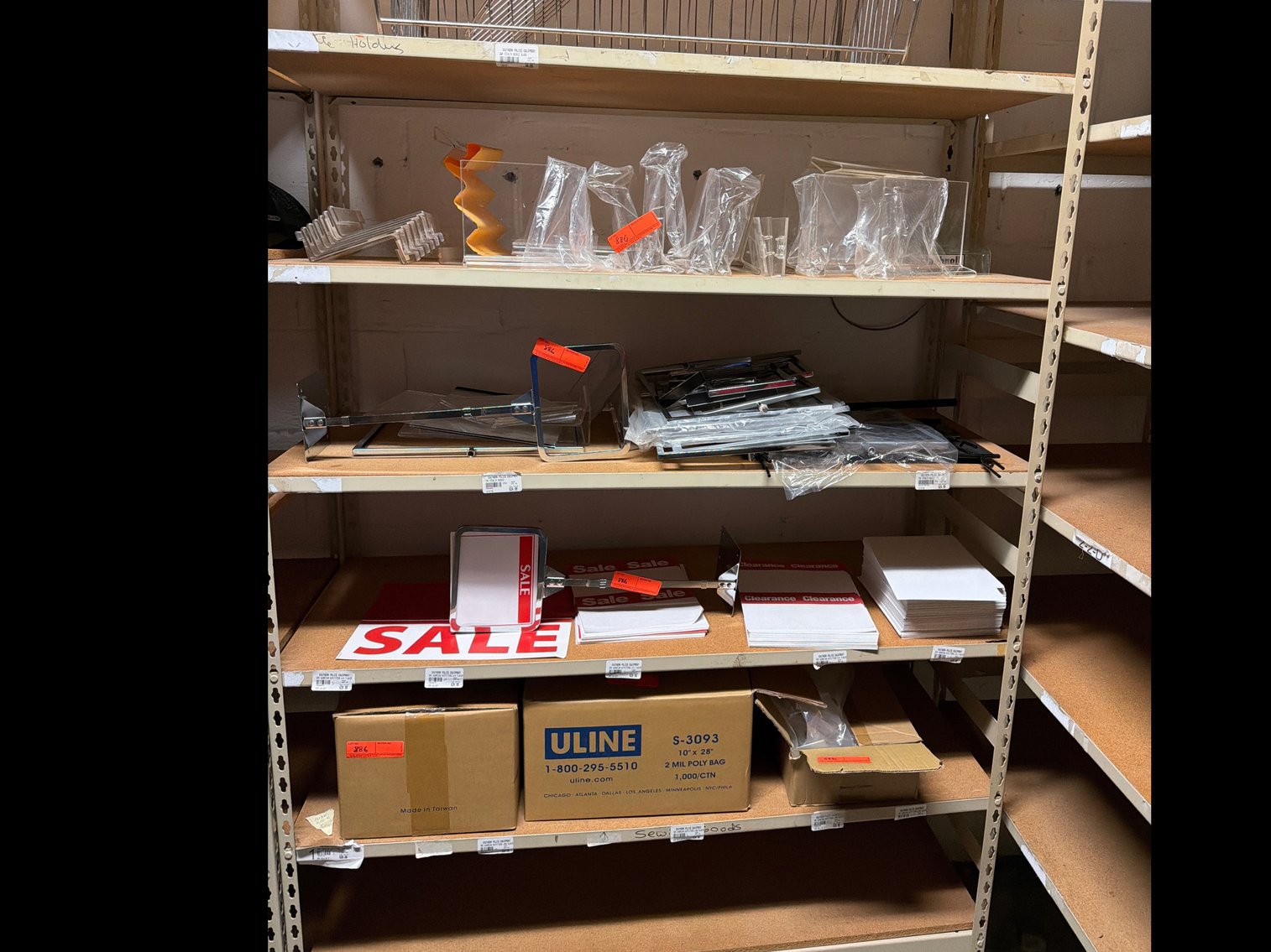 Image for Miscellaneous displays and plastic bags