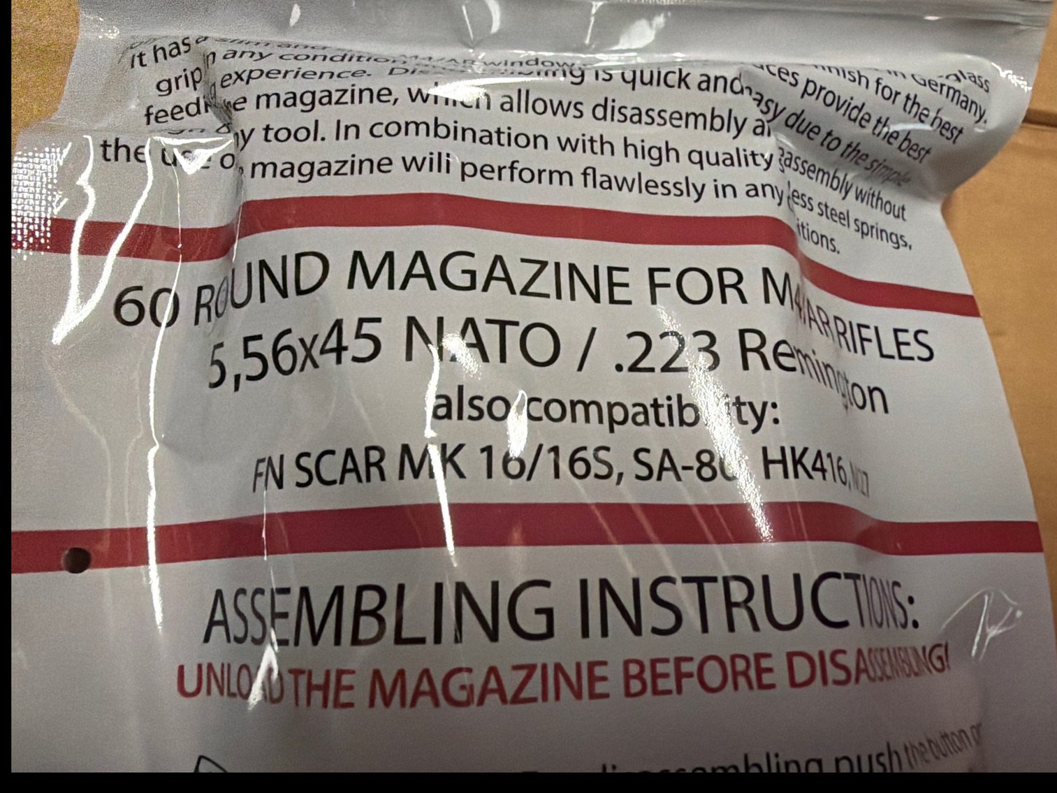 Image for American tactical 60 round magazine for M4 AR rifles