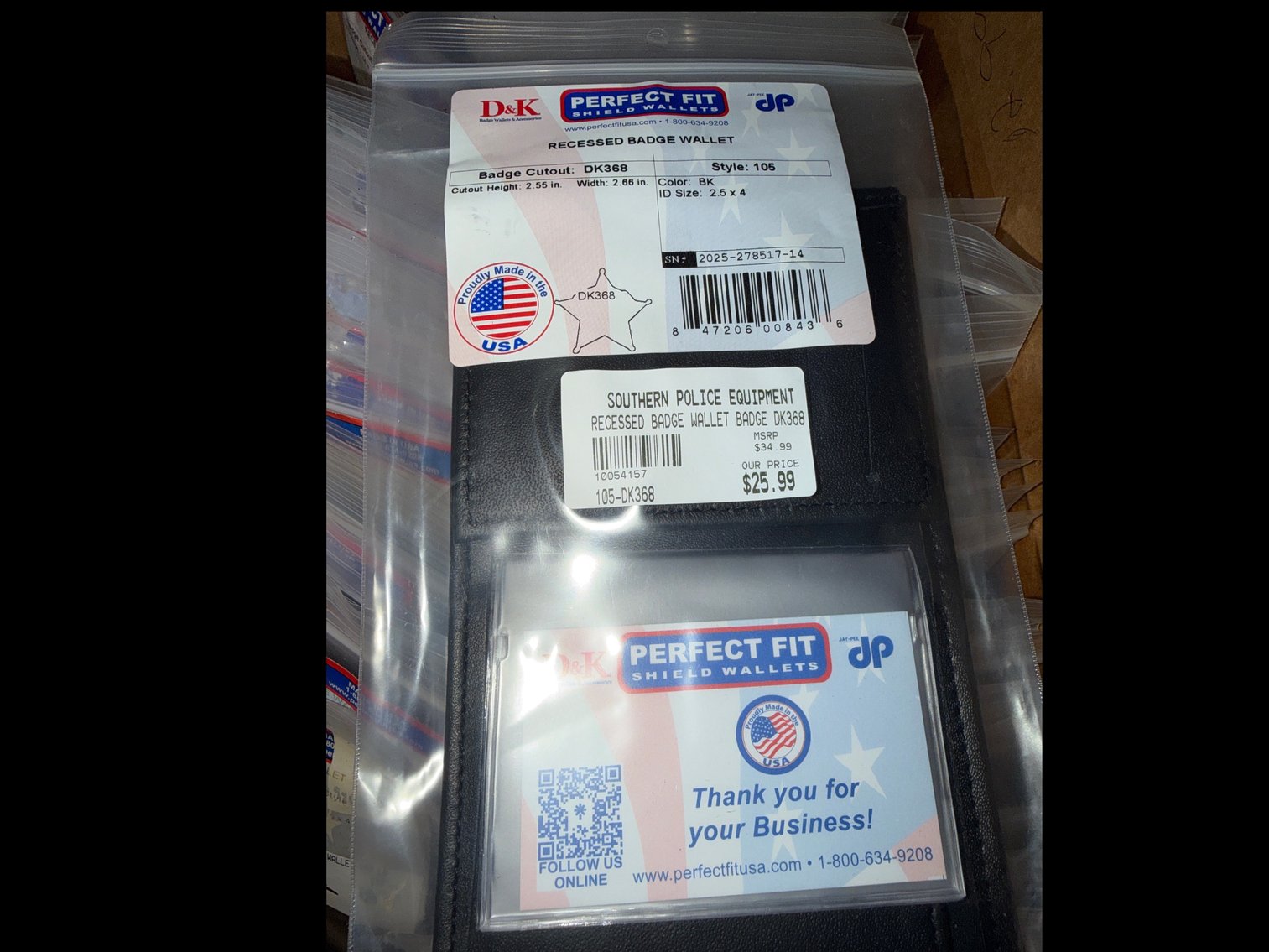 Image for Perfect fit recessed badge wallet