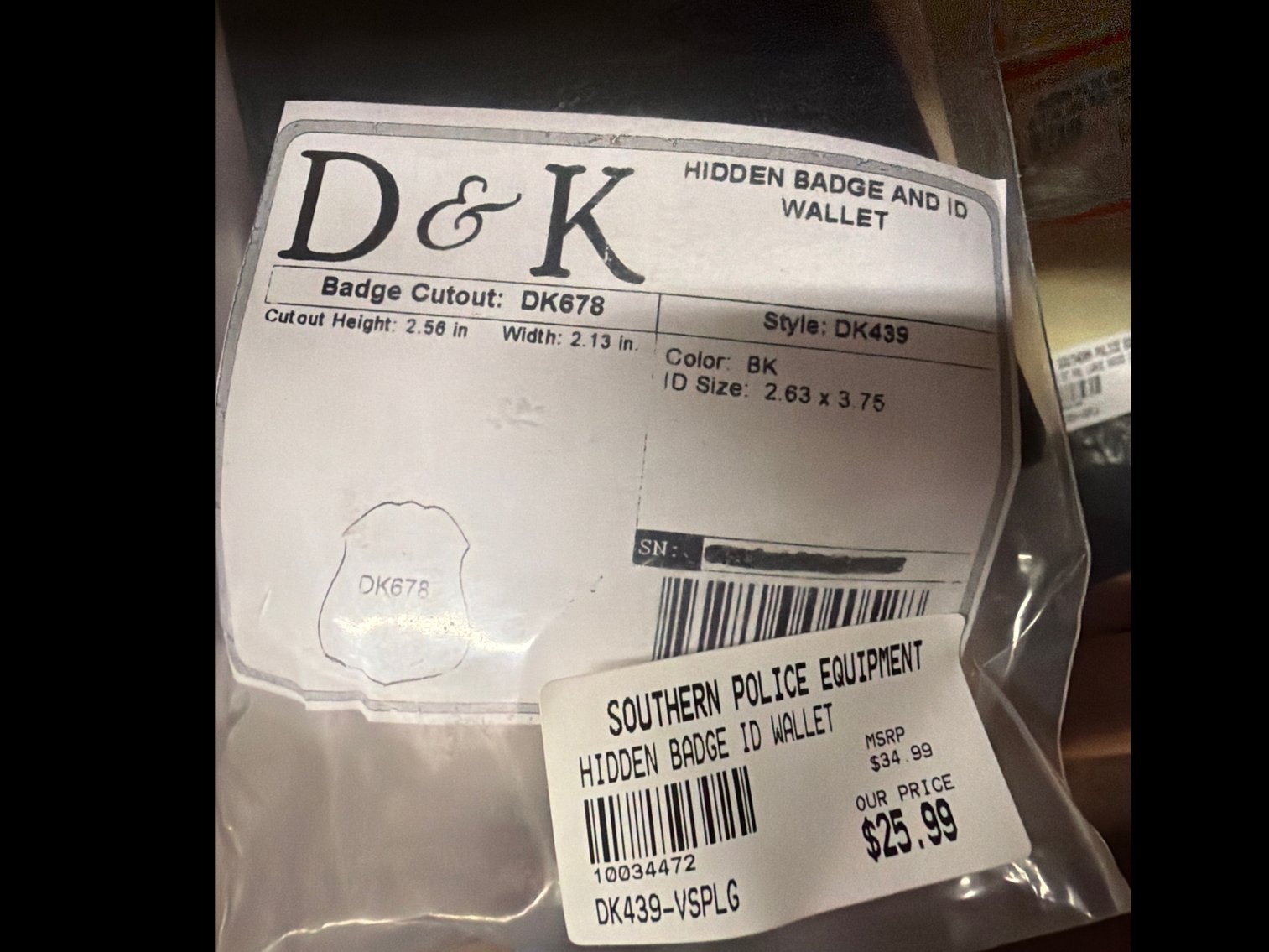 Image for Perfect fit recessed badge wallet